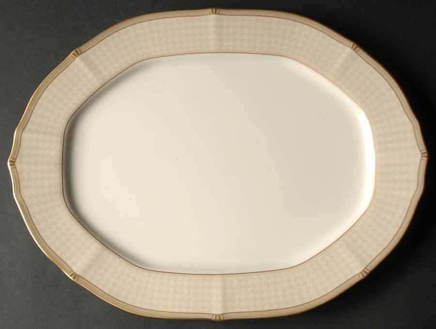Golden Helix 14" Oval Serving Platter by Noritake-1