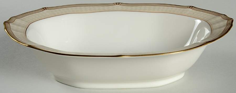 Golden Helix 10" Oval Vegetable Bowl by Noritake-1