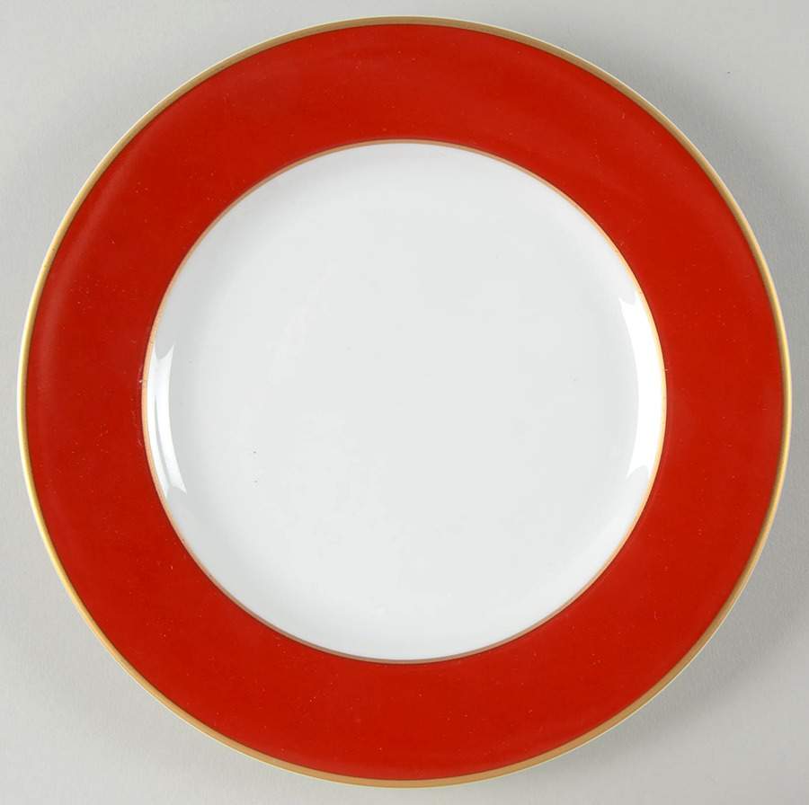Red Band Salad Plate by Noble Excellence-1