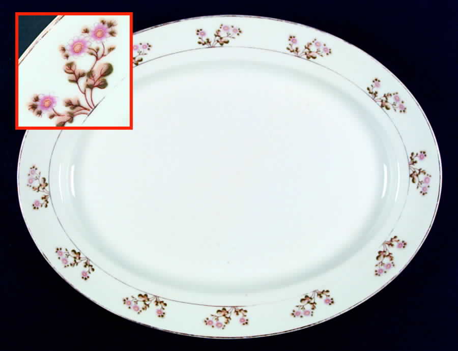 N1641 16" Oval Serving Platter by Noritake-1