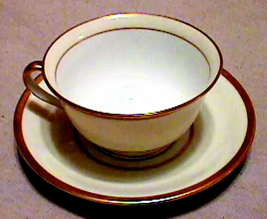Field Stone Footed Cup & Saucer Set by Noritake-1