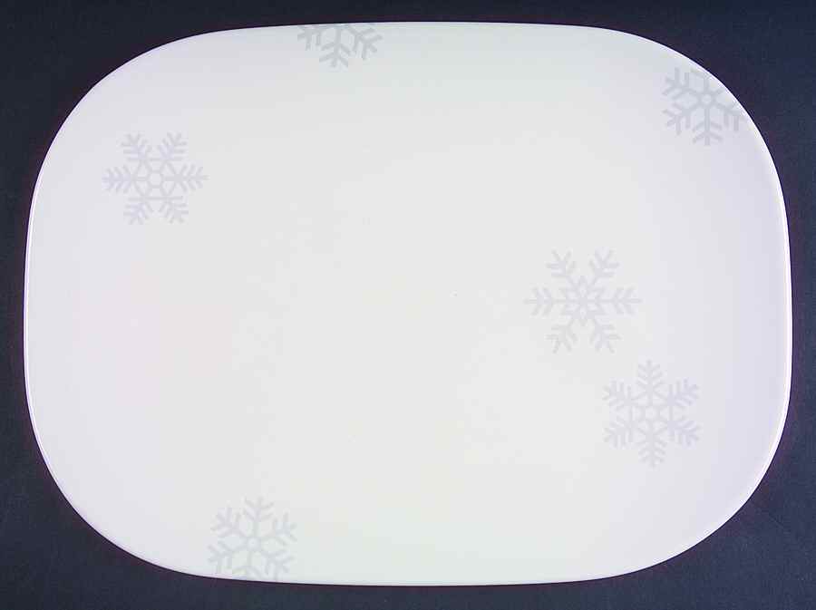 Arctic Snow 14" Rectangular Serving Platter by Nautica-1