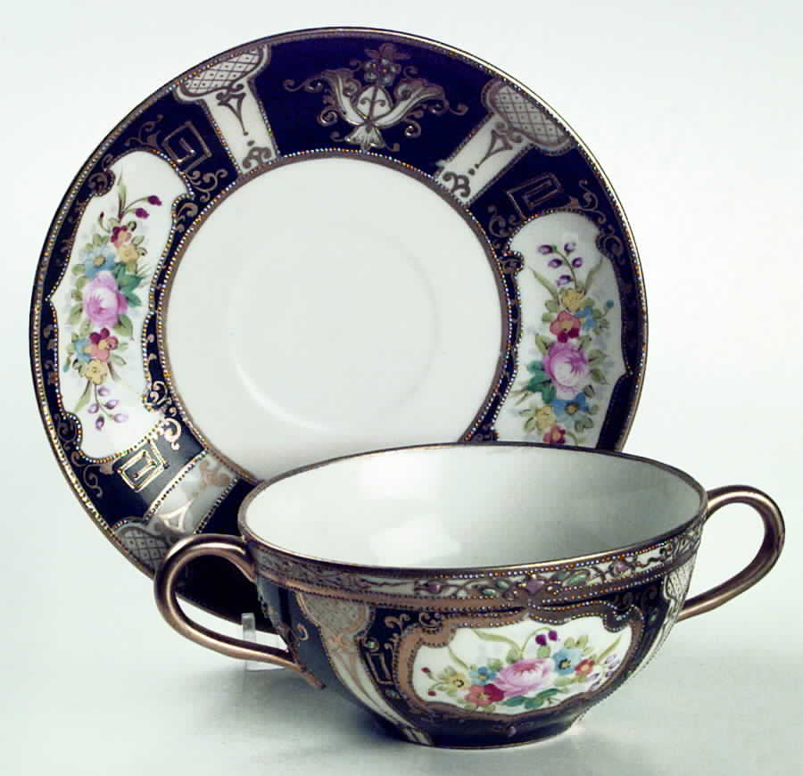 N1647 Flat Bouillon Cup & Saucer by Noritake-1