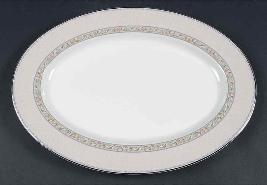 Castine 14" Oval Serving Platter by Noritake-1