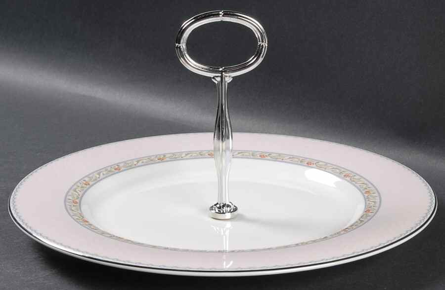 Castine Round Serving Plate with Handle (DP) by Noritake-1