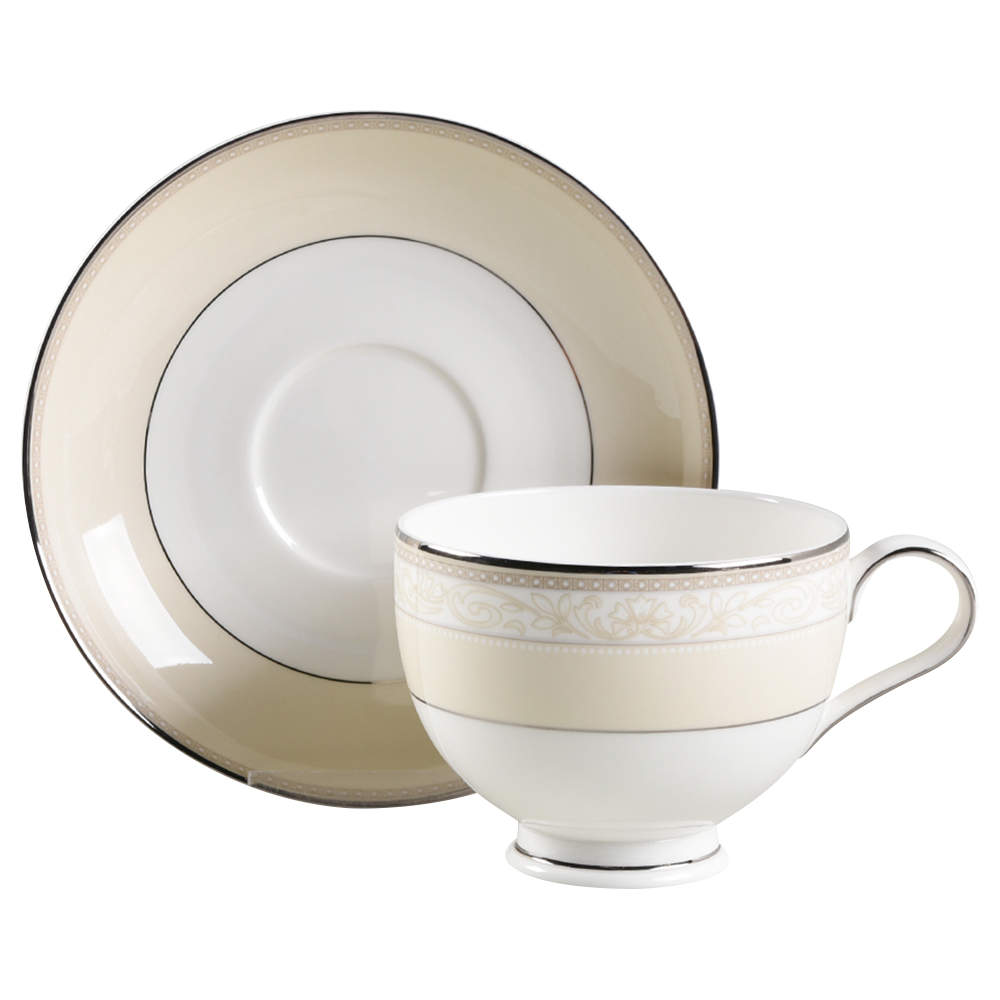 Manassa Footed Cup & Saucer Set by Noritake-1