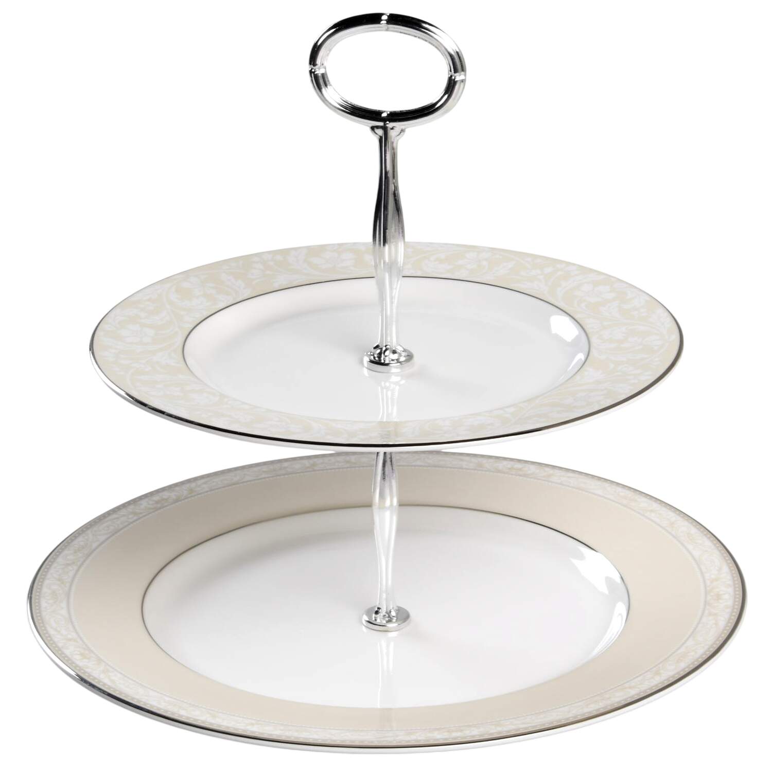 Manassa 6 5/8"-10"  2 Tiered Serving Tray (Dp, Sp) HC by Noritake-1