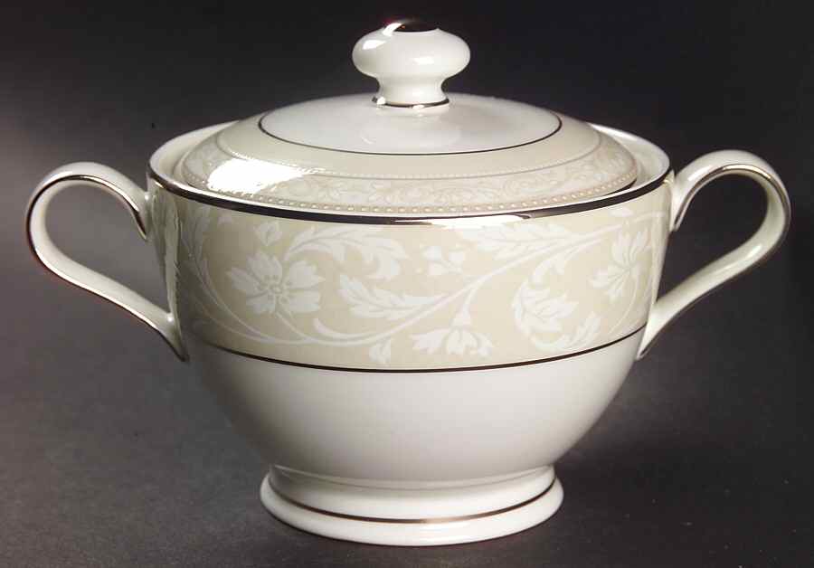 Manassa Sugar Bowl & Lid by Noritake-1