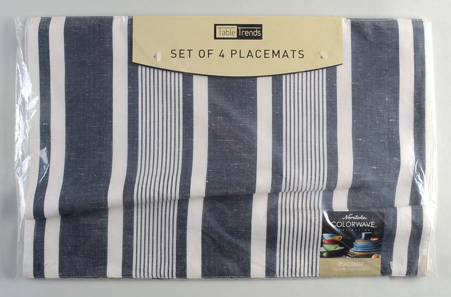 Colorwave Graphite Cloth Placemat - Set of 4 by Noritake-1