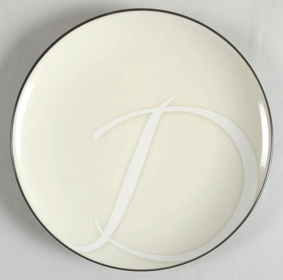 Colorwave Graphite Accent Salad Plate Mono "D" by Noritake-1
