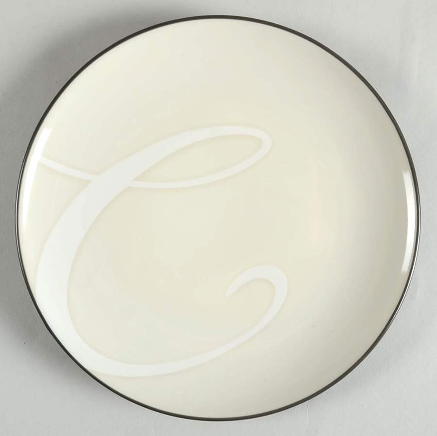 Colorwave Graphite Accent Salad Plate Mono "C" by Noritake-1