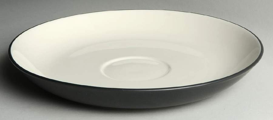 Colorwave Graphite Chip Bowl/Plate for Chip & Dip Set by Noritake-1