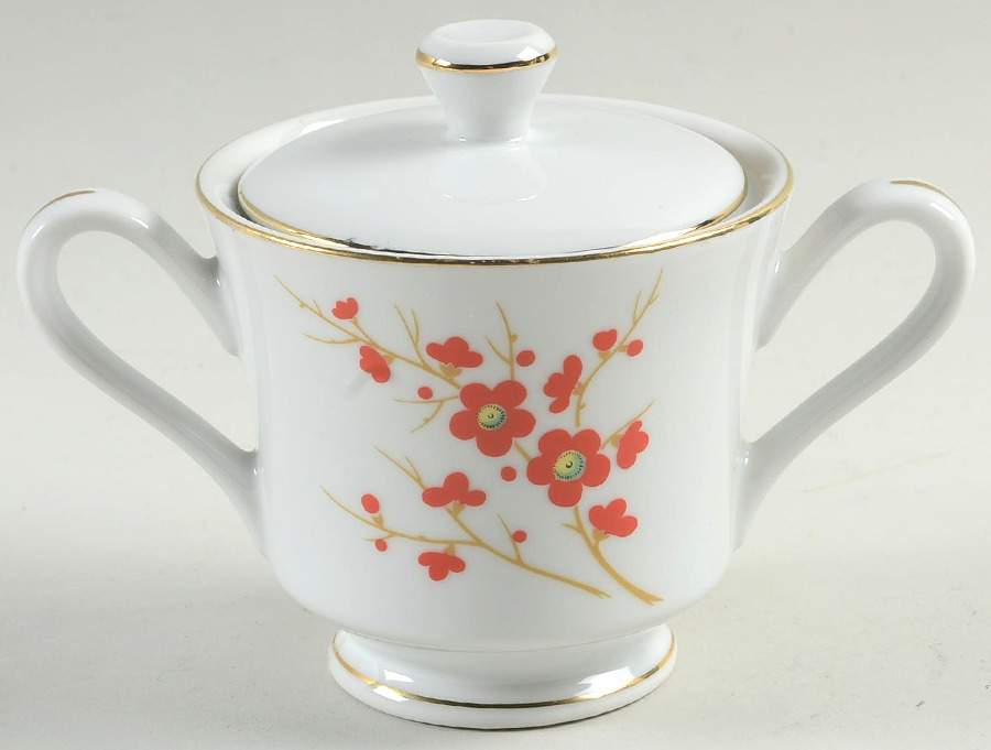Ruby Sugar Bowl & Lid by Norleans-1
