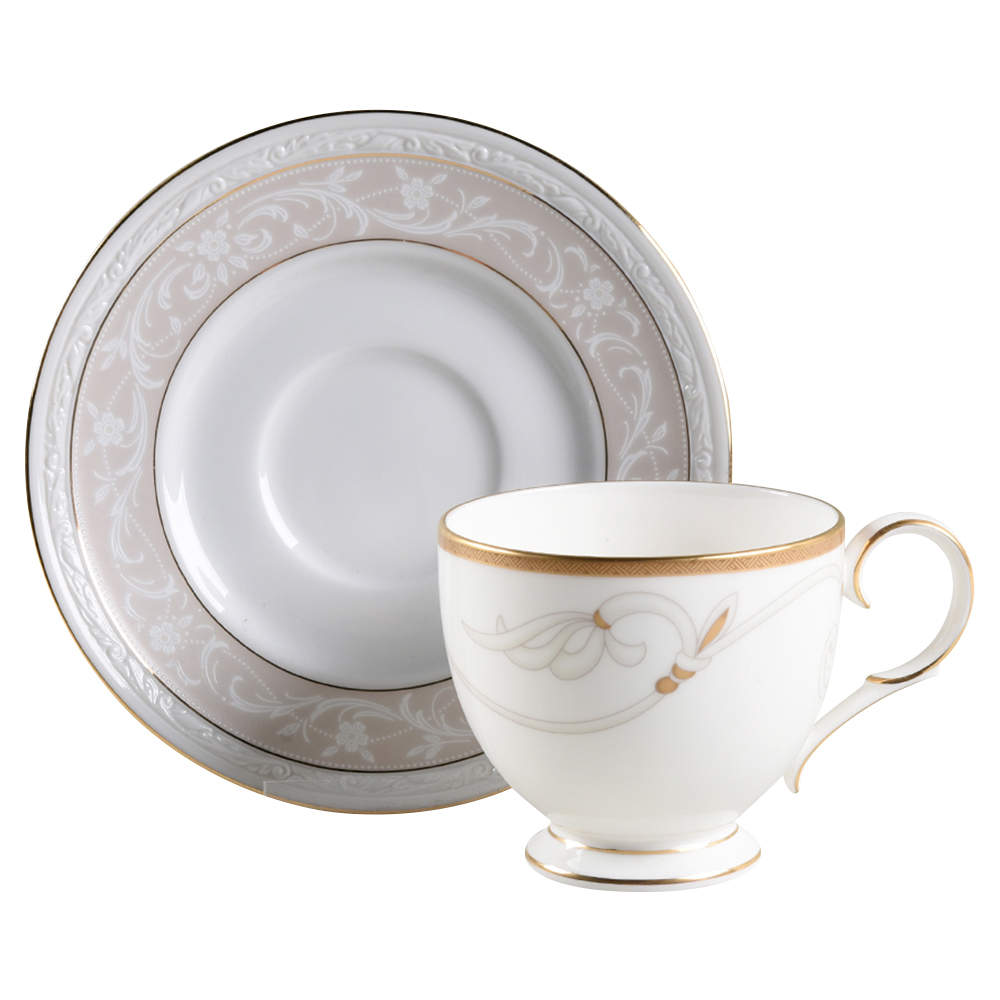 Marteza Footed Cup & Saucer Set by Noritake-1