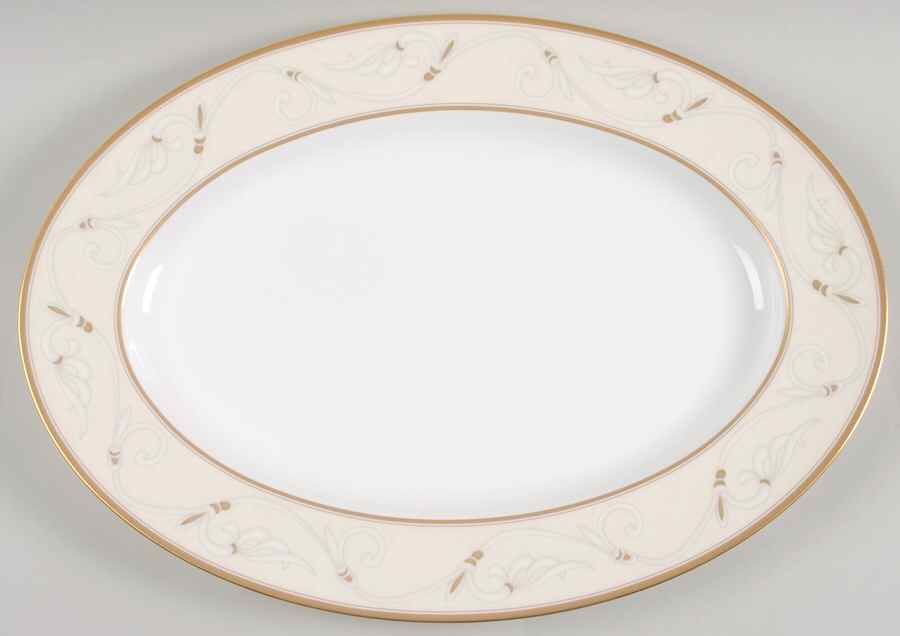 Marteza 16" Oval Serving Platter by Noritake-1