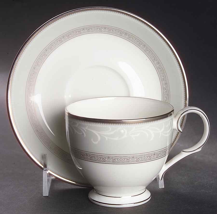 Yasmin Footed Cup & Saucer Set by Noritake-1