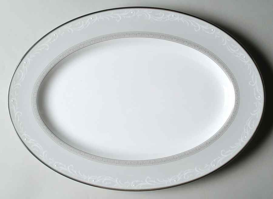 Yasmin 16" Oval Serving Platter by Noritake-1