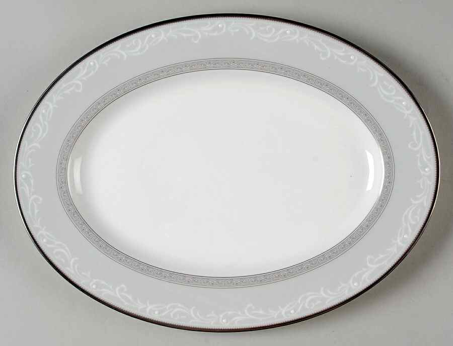Yasmin 12" Oval Serving Platter by Noritake-1