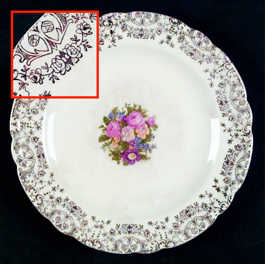 Rose of Paradise Bread & Butter Plate by Nasco China (USA)-1