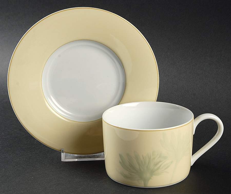 Day Dream Cream Flat Cup & Saucer Set by Nikko-1
