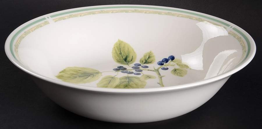 Blueberry Market 9" Round Vegetable Bowl by Nikko-1