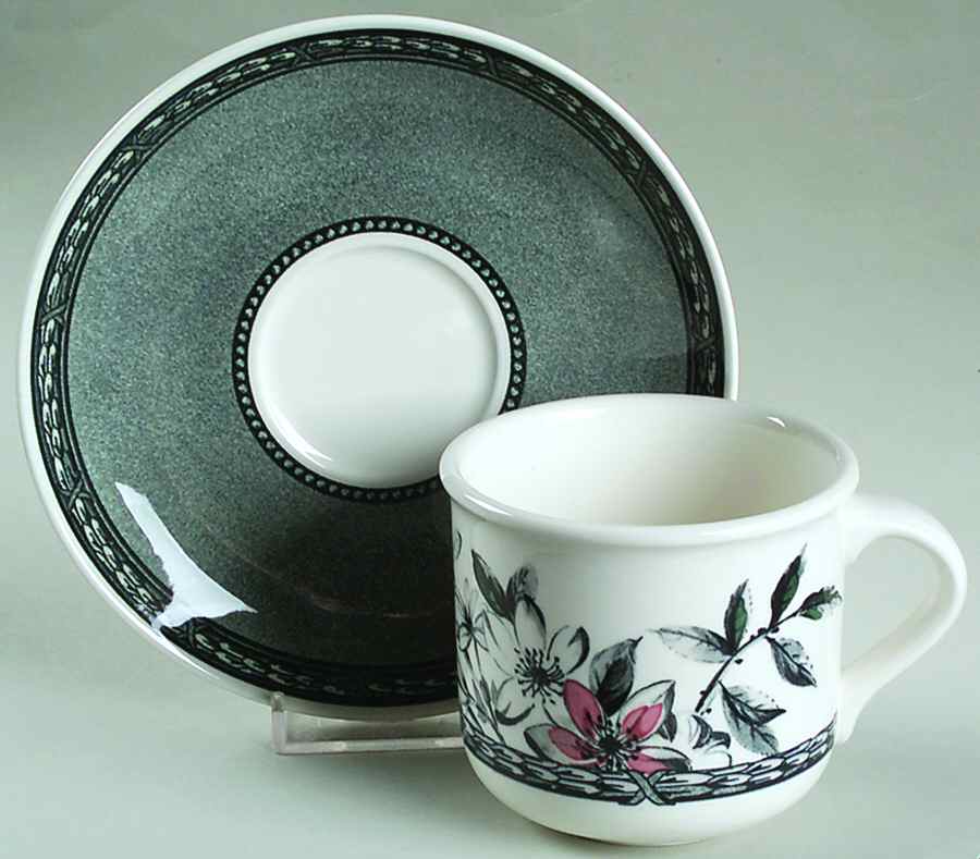 Mademoiselle Flat Cup & Saucer Set by Nikko-1