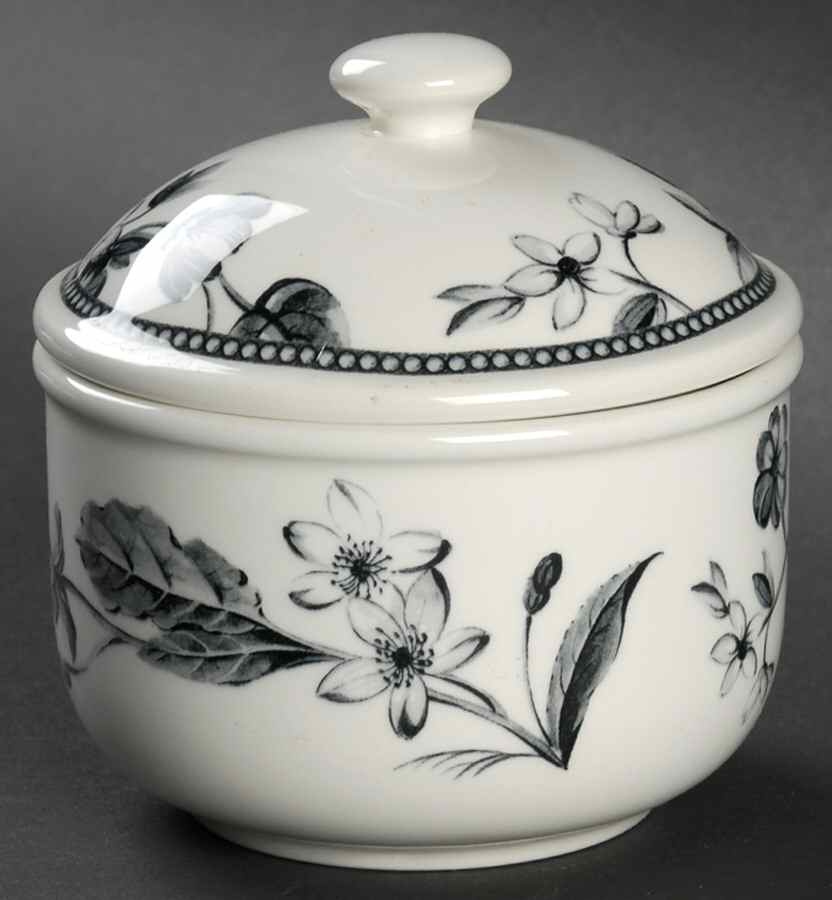 Mademoiselle Sugar Bowl & Lid by Nikko-1