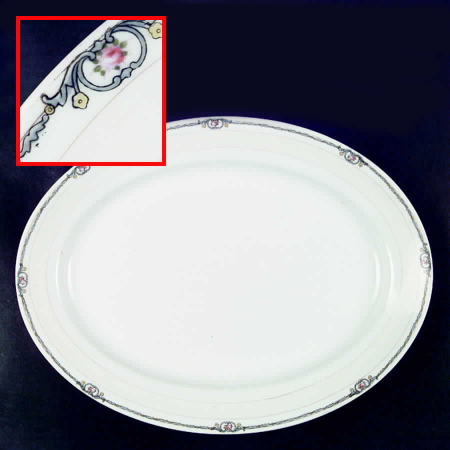 N1681 16" Oval Serving Platter by Noritake-1