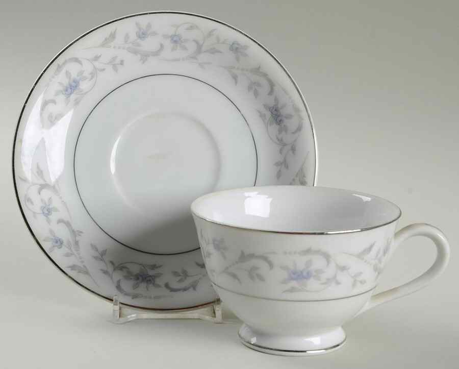 Bluebell Footed Cup & Saucer Set by Norleans-1