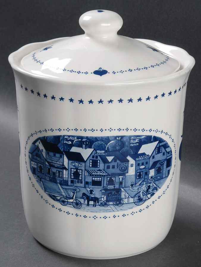 Americana Cookie Jar & Lid by Nikko-1