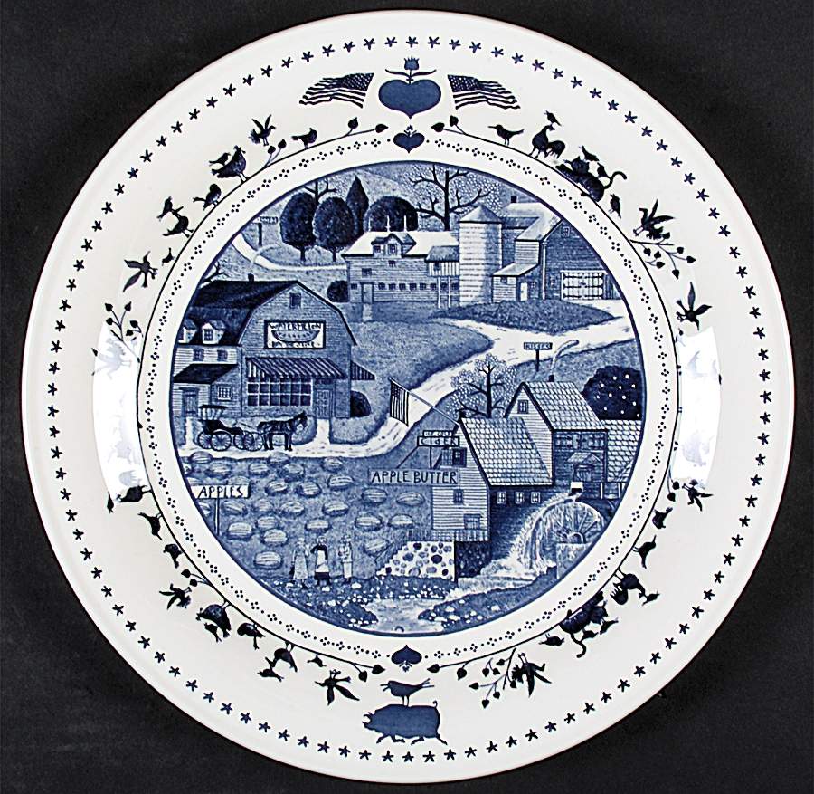 Americana 12" Chop Plate (Round Platter) by Nikko-1