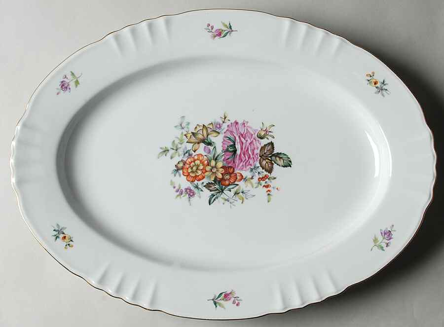 NEF1 16" Oval Serving Platter by Newfields (Japan)-1
