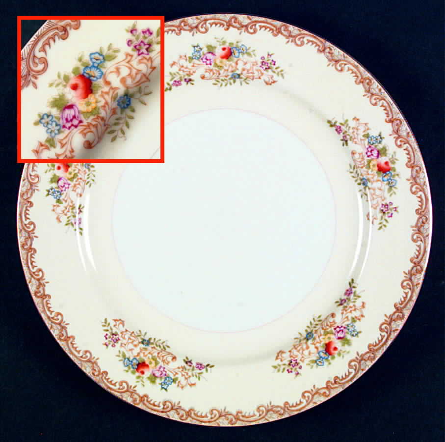 NAT39 Dinner Plate by National China-1