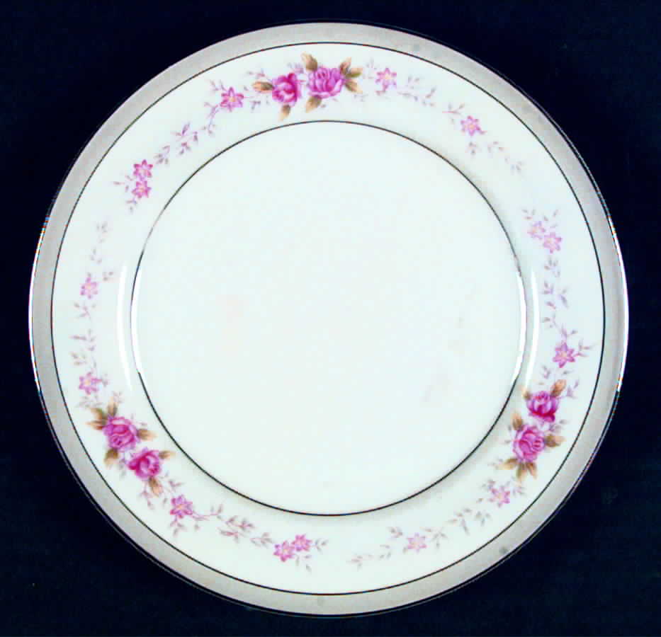 Claridge (Platinum Trim) Salad Plate by Narumi-1