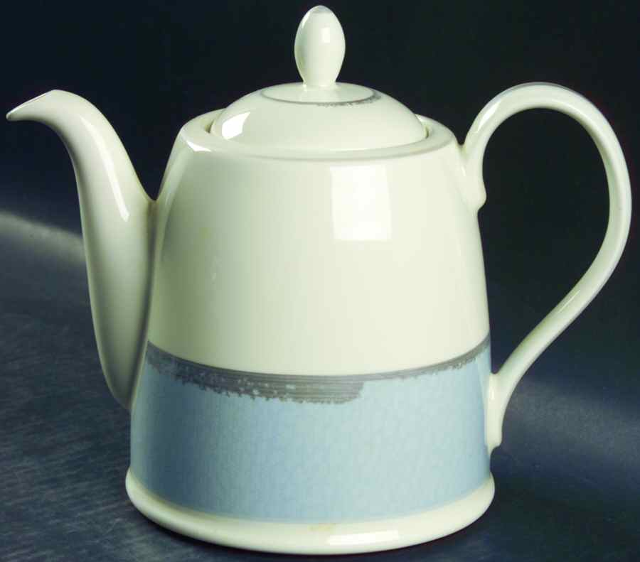 Ambience Blue Tea/Coffee Pot & Lid by Noritake-1