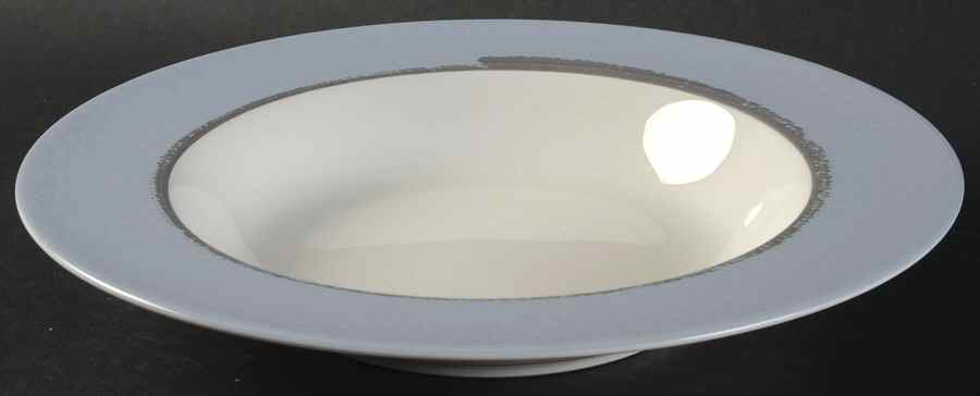 Ambience Blue Large Rim Soup Bowl by Noritake-1