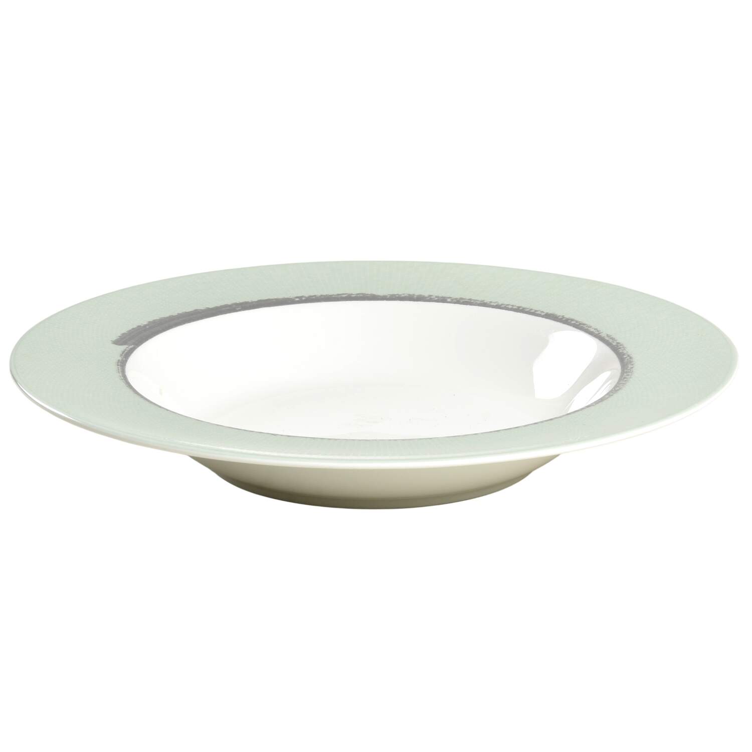 Ambience Green Large Rim Soup Bowl by Noritake-1