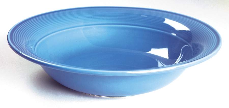Solid Color True Blue 9" Round Vegetable Bowl by Nancy Calhoun-1