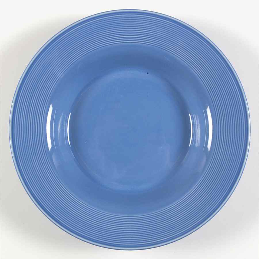 Solid Color True Blue 11" Individual Pasta Bowl by Nancy Calhoun-1