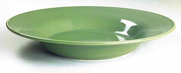Solid Color Fern Green 11" Individual Pasta Bowl by Nancy Calhoun-1