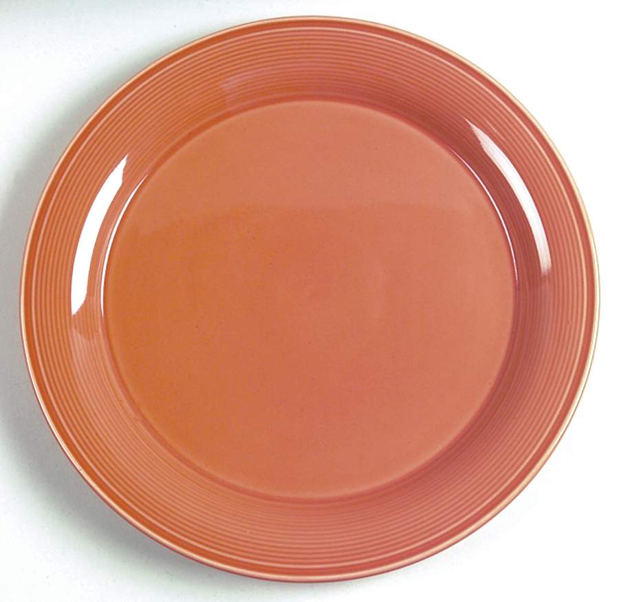 Solid Color Salmon 12" Chop Plate (Round Platter) by Nancy Calhoun-1
