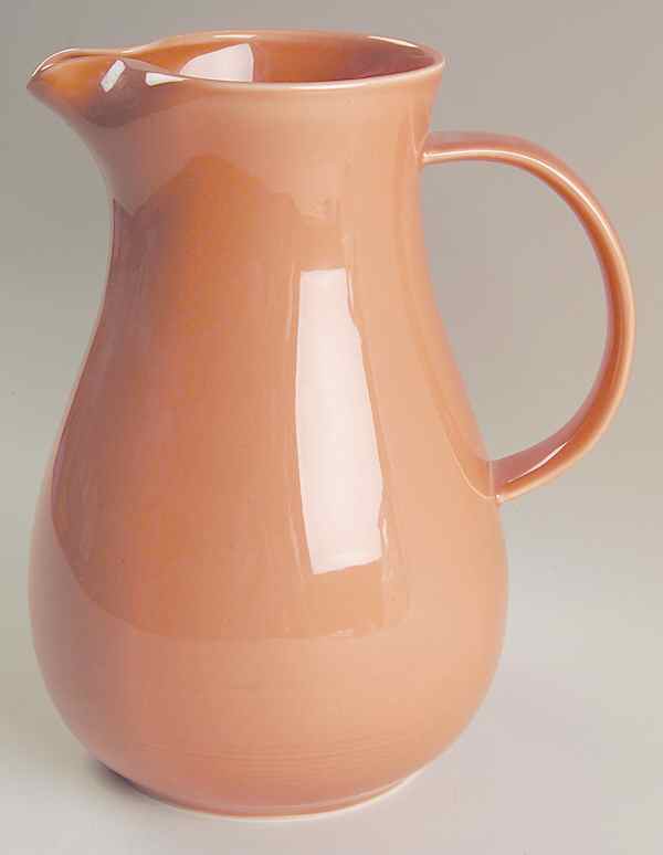 Solid Color Salmon 64 Oz Pitcher by Nancy Calhoun-1