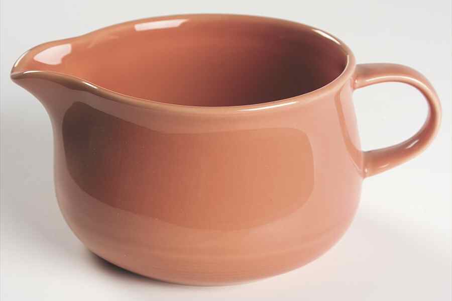 Solid Color Salmon Gravy Boat by Nancy Calhoun-1