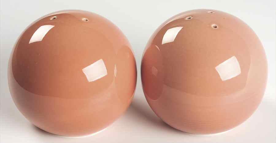 Solid Color Salmon Salt & Pepper Set by Nancy Calhoun-1