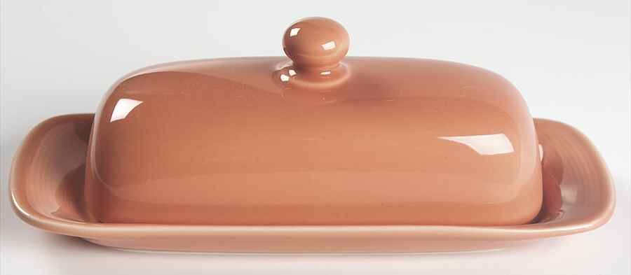 Solid Color Salmon 1/4 Lb Covered Butter by Nancy Calhoun-1