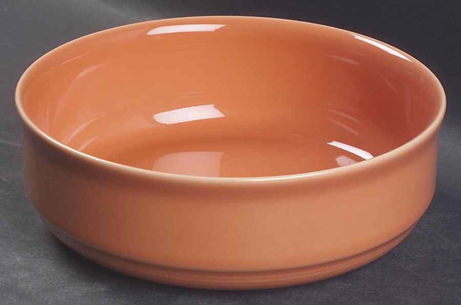 Solid Color Salmon Coupe Cereal Bowl by Nancy Calhoun-1