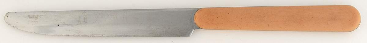Solid Color Salmon Small Dinner Knife by Nancy Calhoun-1