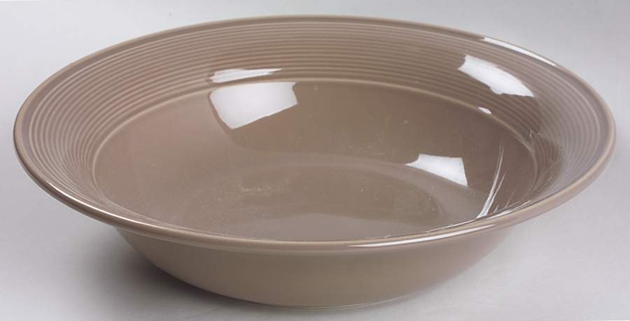 Solid Color Taupe 9" Round Vegetable Bowl by Nancy Calhoun-1