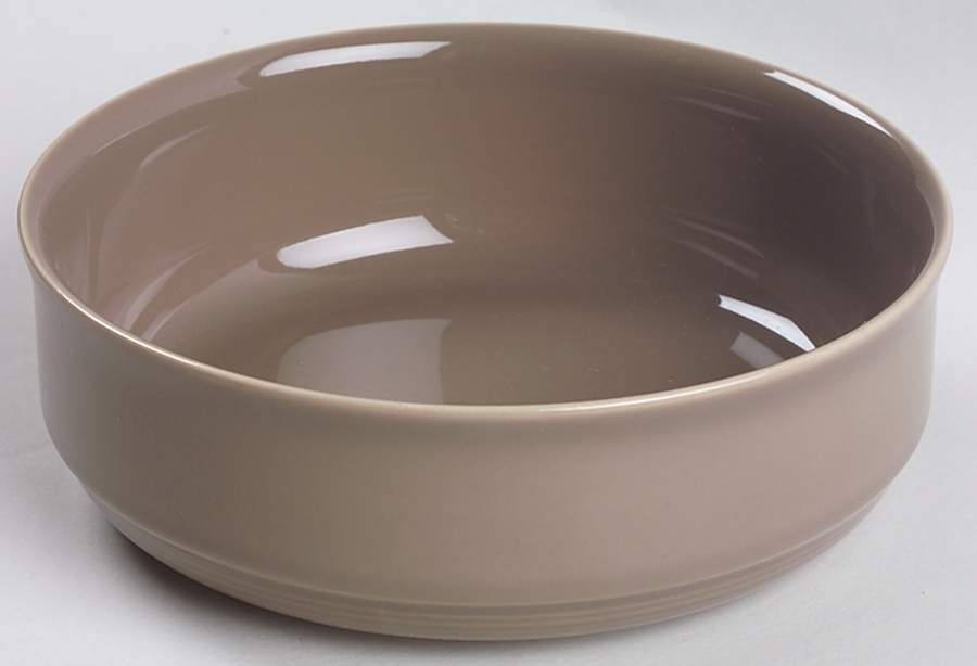 Solid Color Taupe Coupe Cereal Bowl by Nancy Calhoun-1