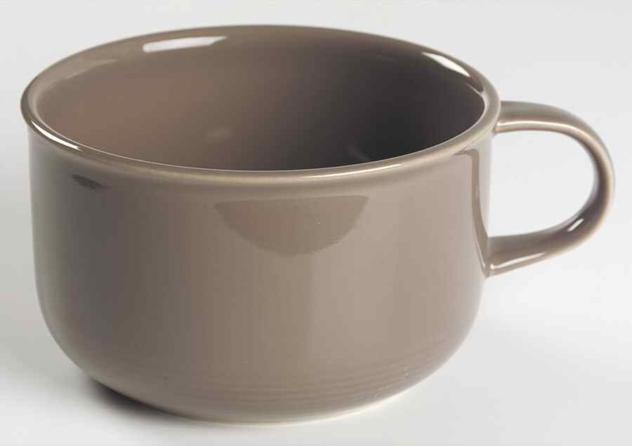 Solid Color Taupe Jumbo Cup by Nancy Calhoun-1